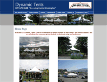 Tablet Screenshot of dynamictents.com